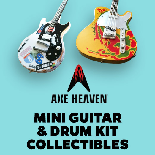 Collect replica guitars and drum kits