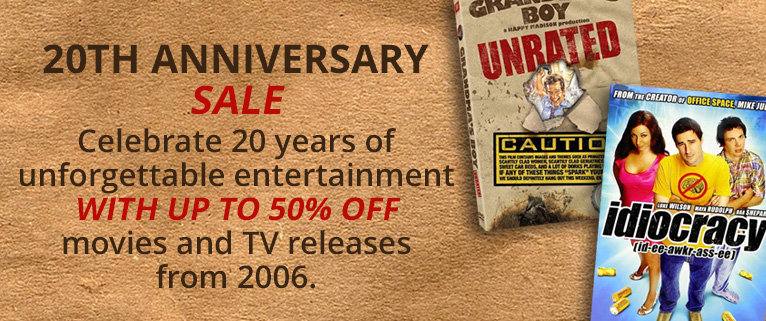 20th Anniversary Film Sale
