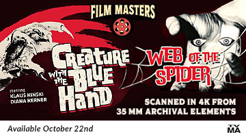 Creature With the Blue Hand / Web of the Spider Available October 22