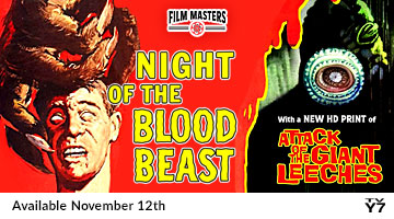 Night of the Blood Beast / Attack of the Giant Leeches Available November 12