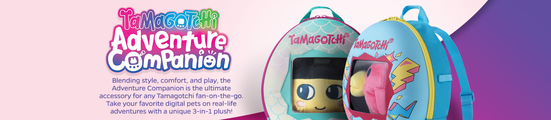 Tamagotchi adventure companion backpacks