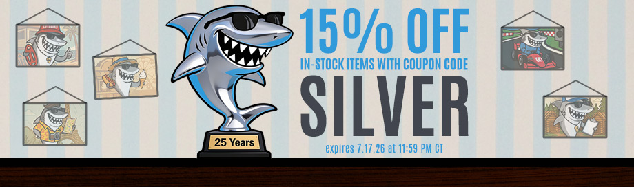 Save an Extra 15%. Enter coupon code SILVER at checkout!