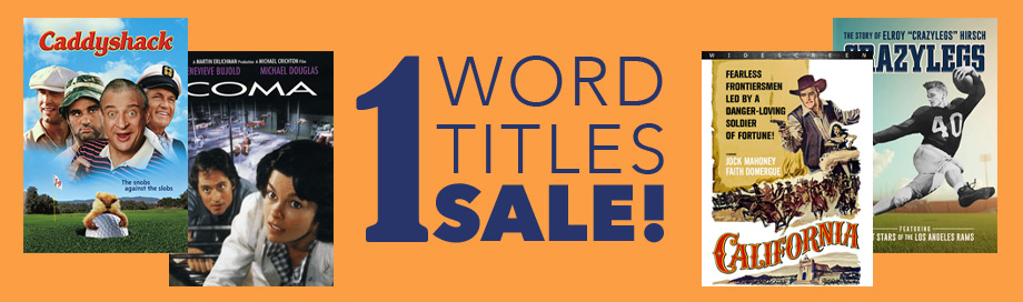 One Word Title Sale