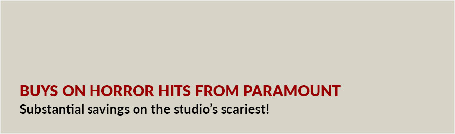 Buys on Horror Hits from Paramount