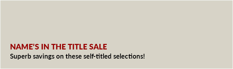 Name's in the Title Sale