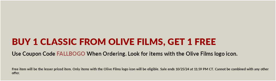 Buy 1 Classic from Olive Films, Get 1 Free