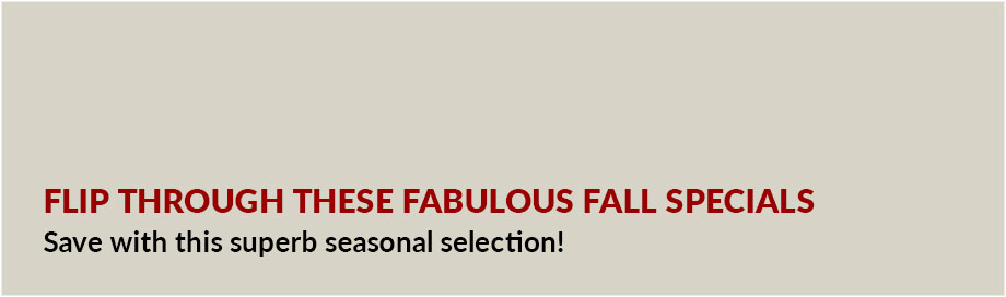 Fabulous Fall Specials